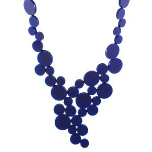 LIMITED EDITION, ISKIN SISTERS ABSTRACTION NECKLACE V - BLUE NWT